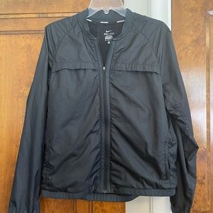 Nike Dri-Fit black running bomber jacket